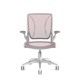 Pinstripe Mesh Red World Task Chair, Fixed Arms, White Frame,Red,hi-res